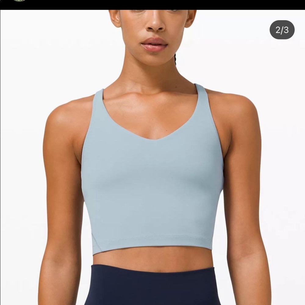 Lulu lemon align tank perfect condition!! light blue! lightly used!